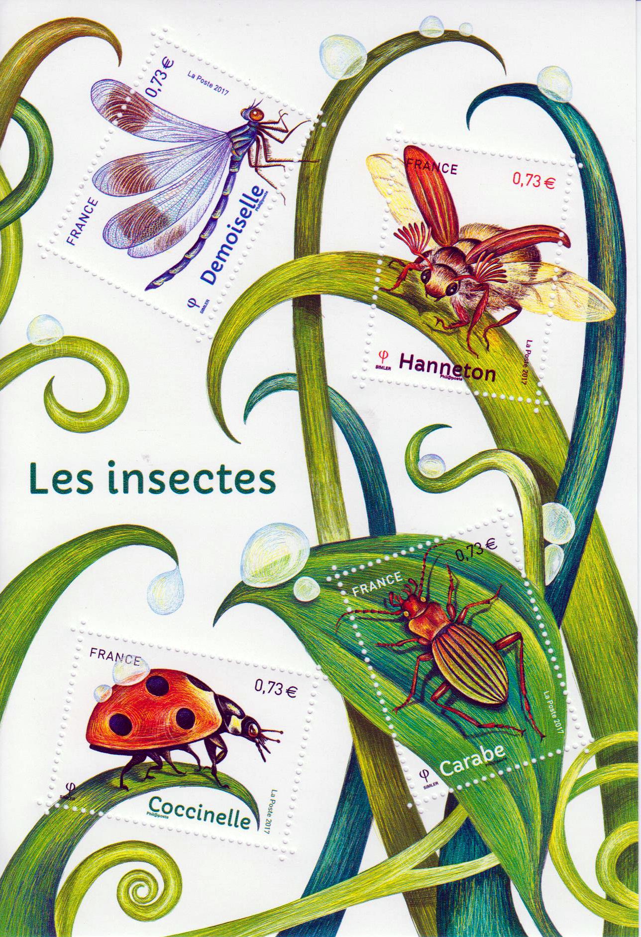 Block: Insekten 2017, Libelle, Käfer