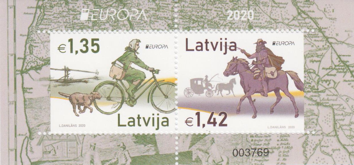 Block: Europa 2020, Pferd, Fahrrad