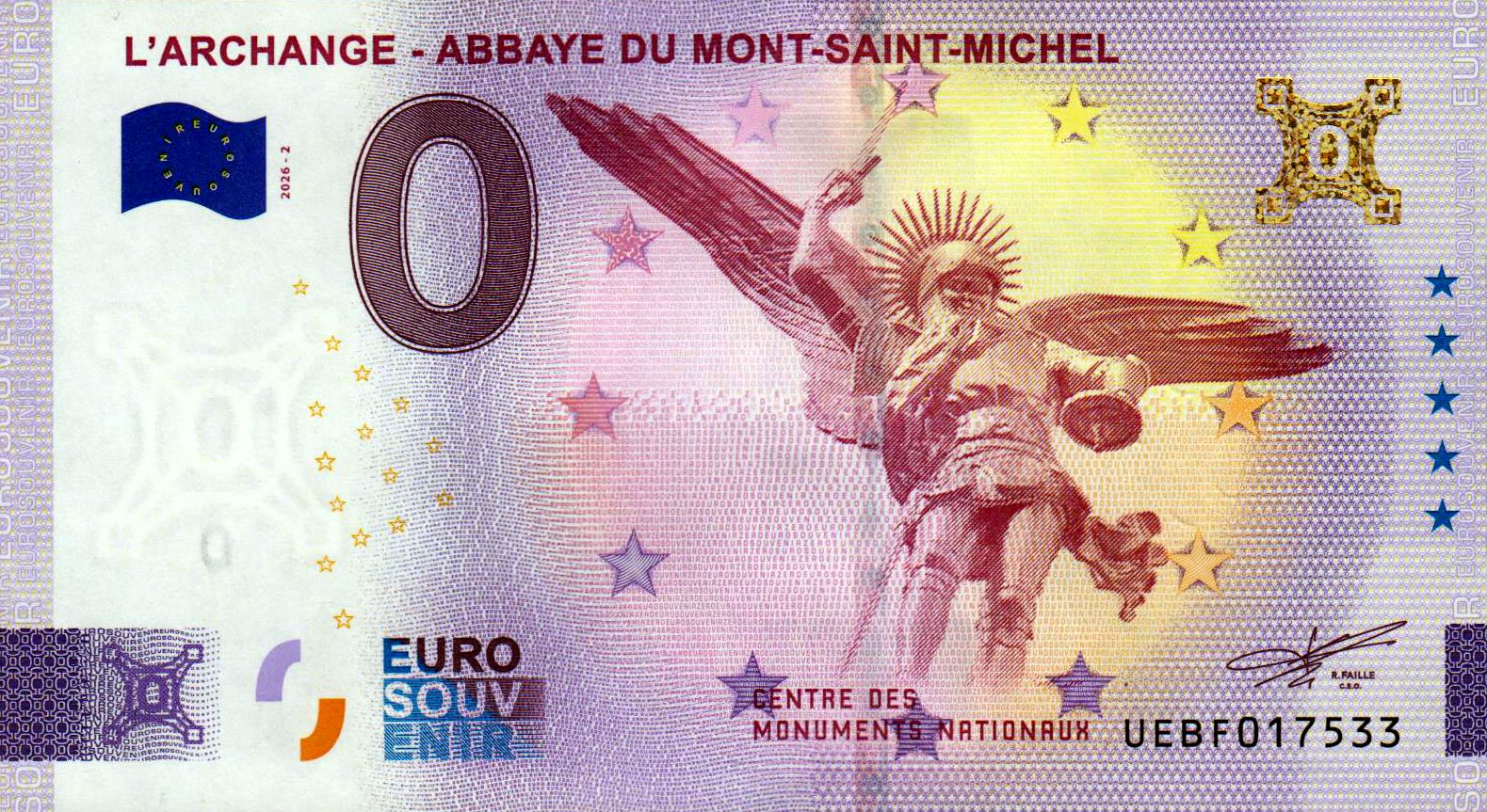 L'Archange - Abbaye du Mont-Saint-Michel 2026-2 Gold