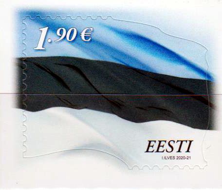 Estnische Flagge 2020, 1,90 €, sk