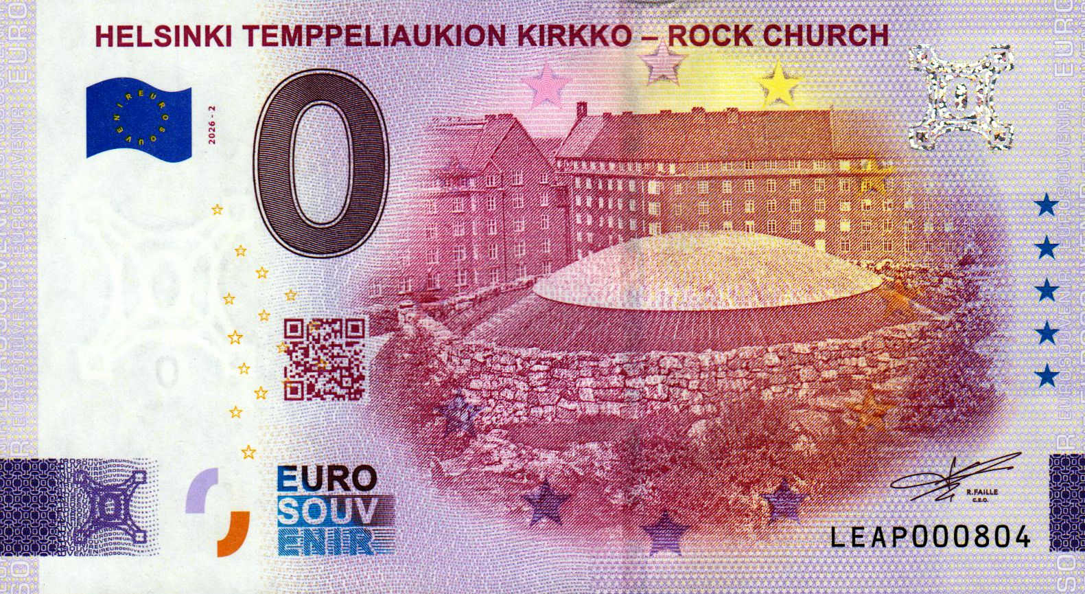 Helsinki Temppeliaukion Kirkko - Rock Church 2026-2 Silber