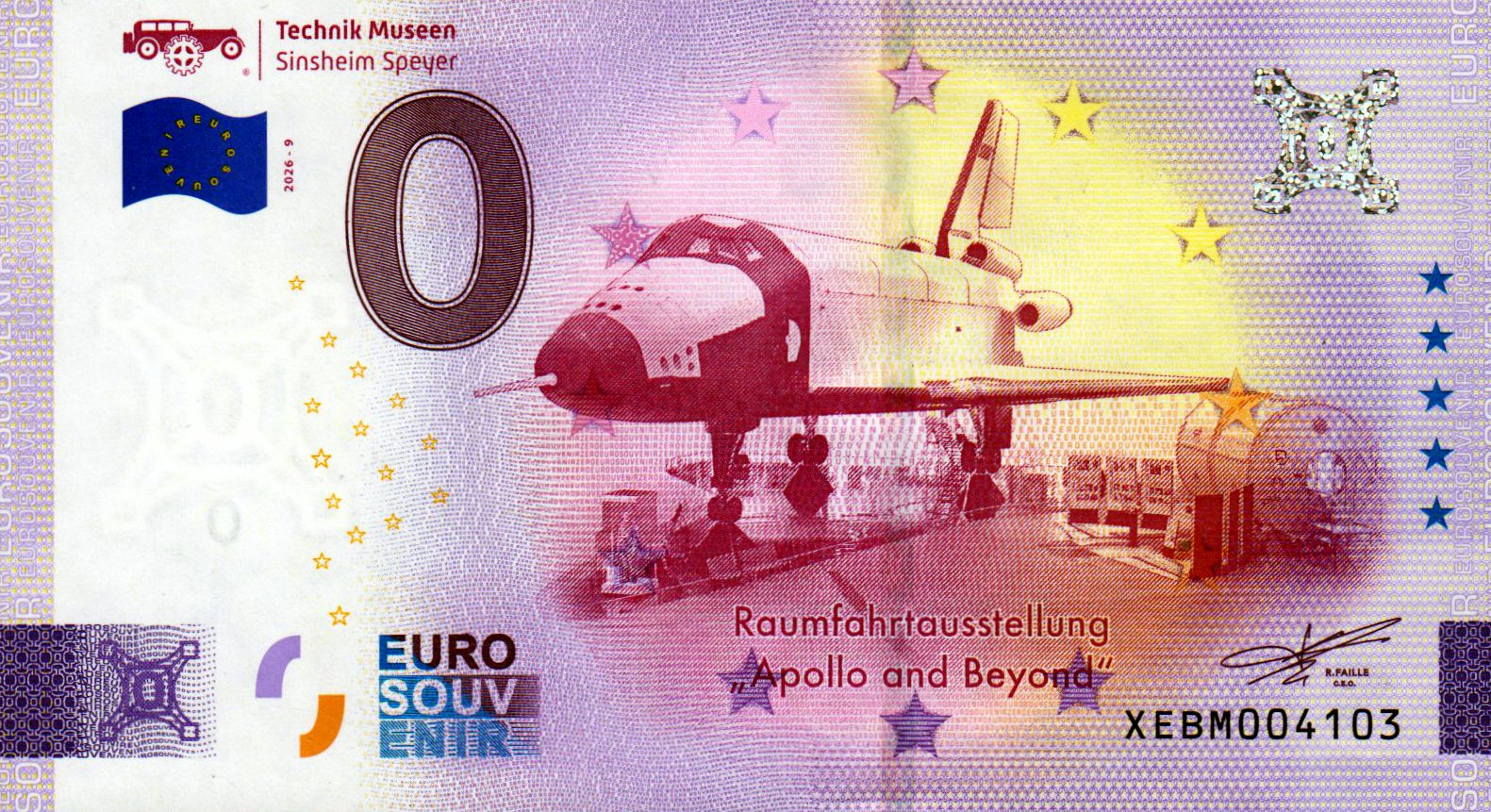 Technik Museen Sinsheim Speyer - Raum- fahrtausstellung Apollo and Beyond" 2026-9 Silber