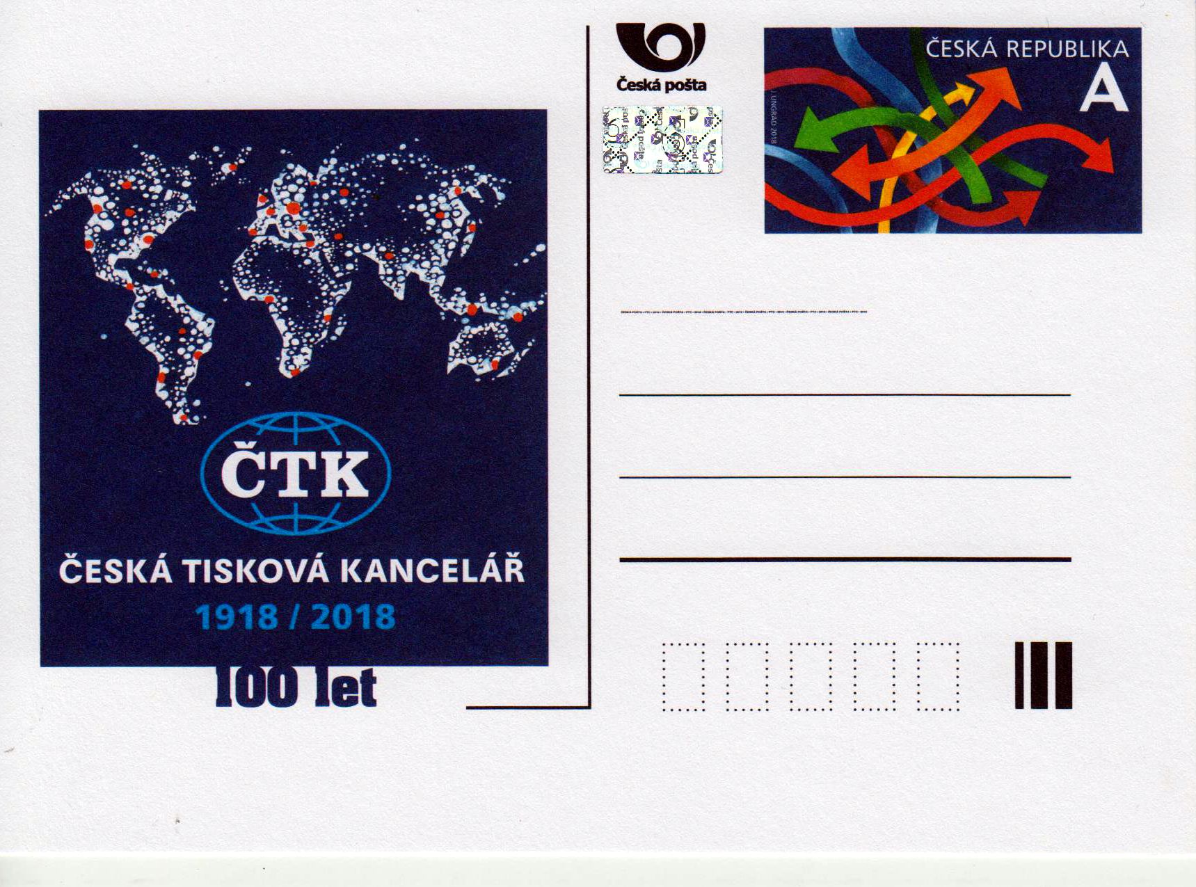 Postkarte CTK A 2018,