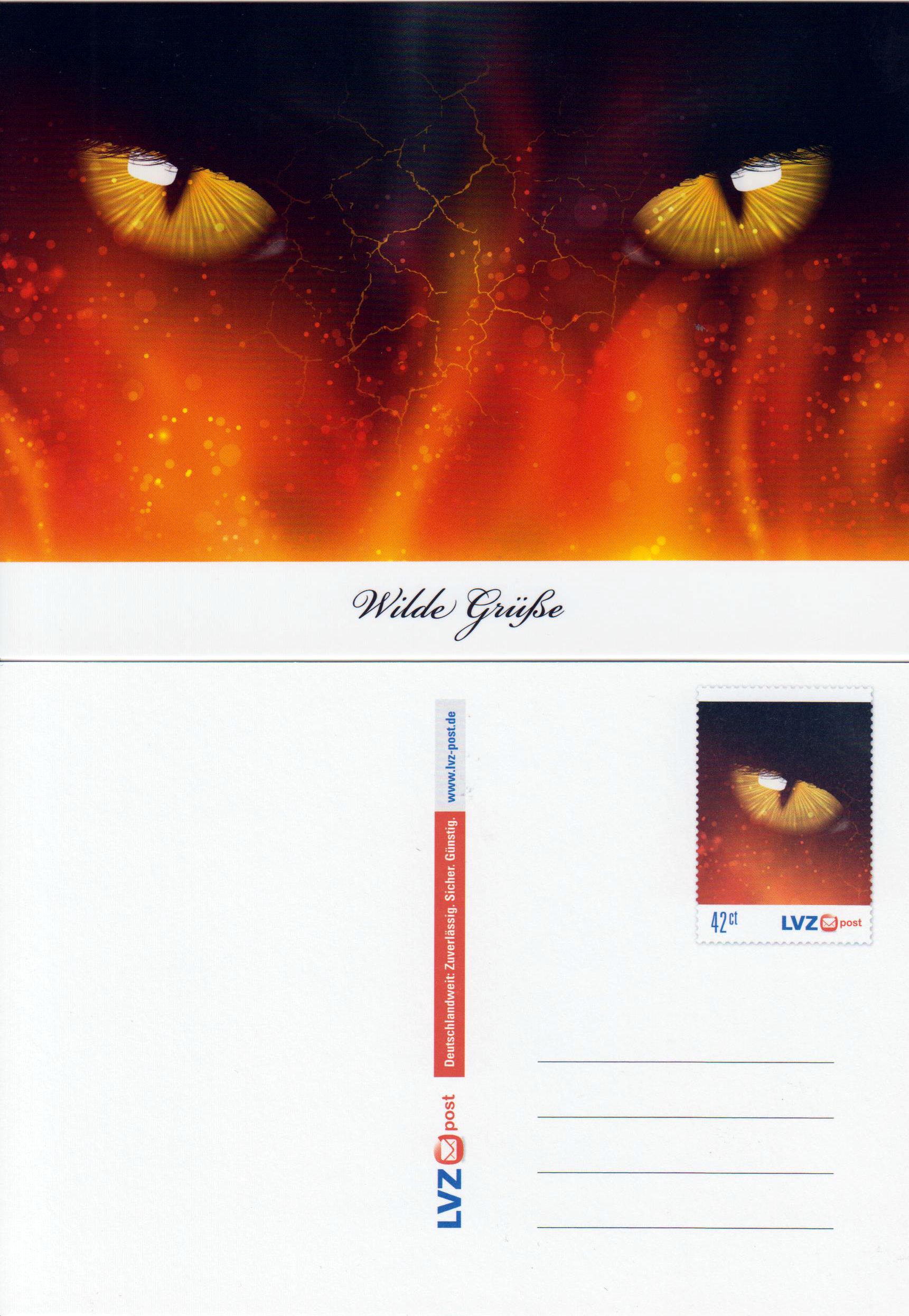Wilde Grüße 2014, gestempelt