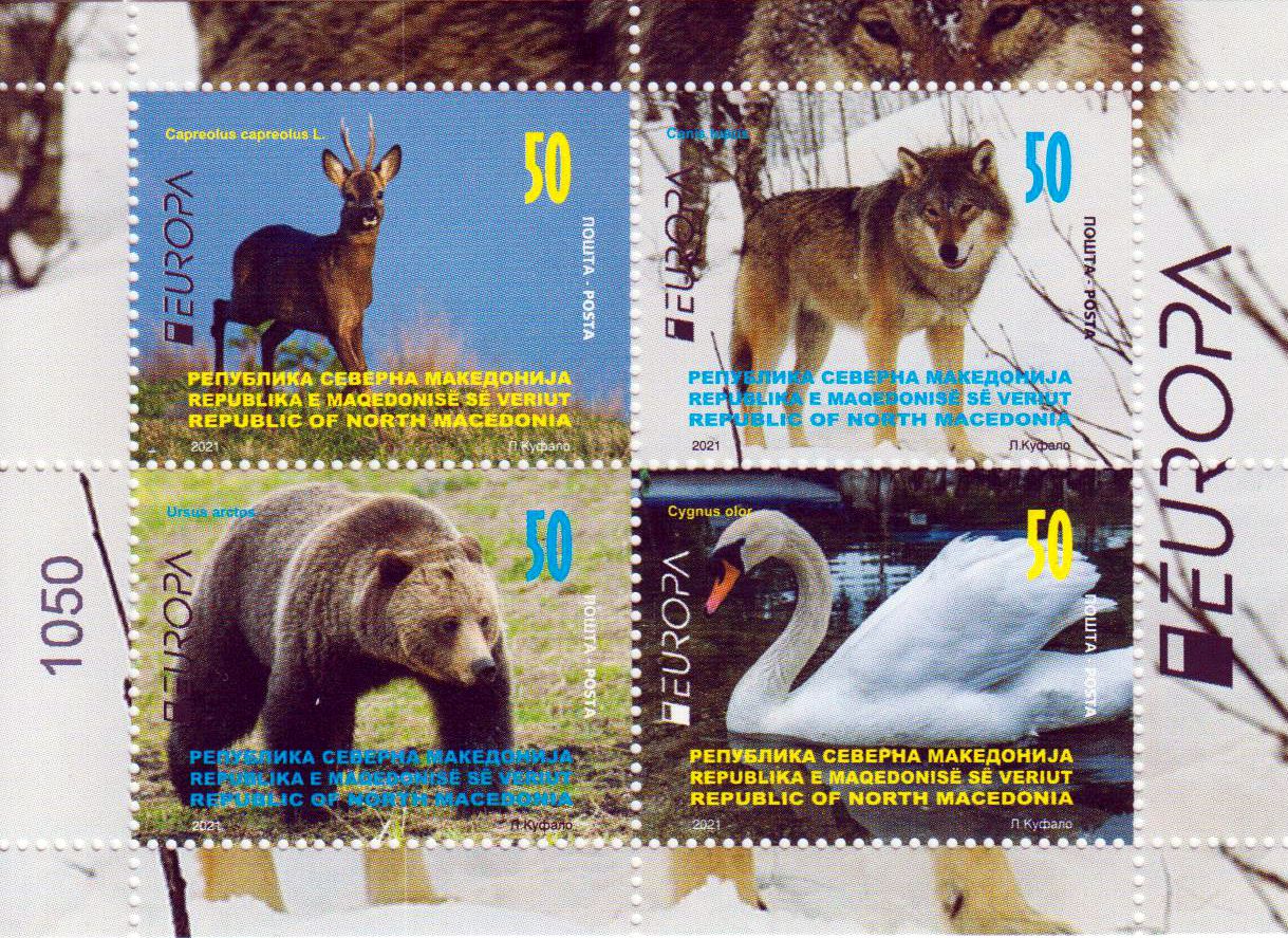 Europa 2021, Wolf, Bär, Schwan, Reh
