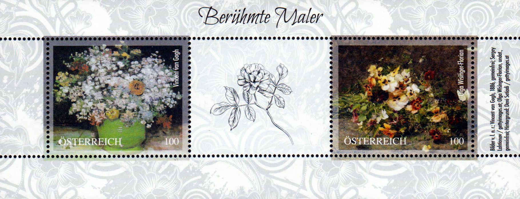 Block: Berühmte Maler 2026, van Gogh, Markenedition 2