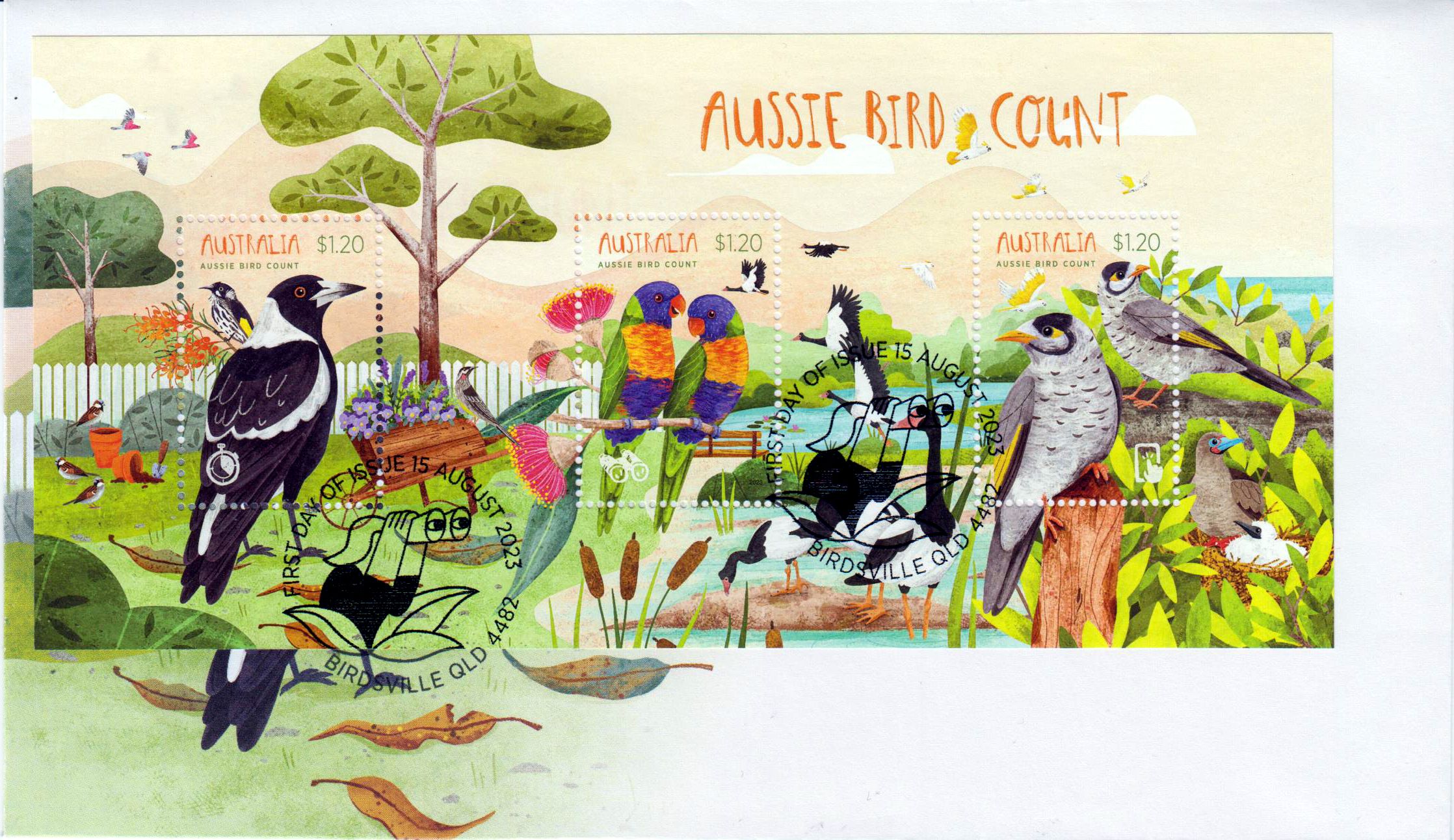 Block: Aussie Vogelzählung 2023, Vögel