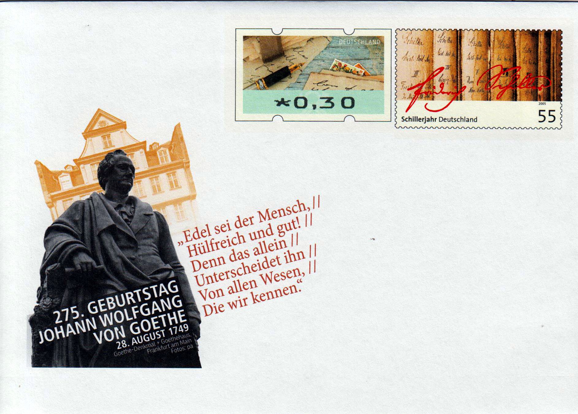 275. Geburtstag Johann Wolfgang von Goethe 2024