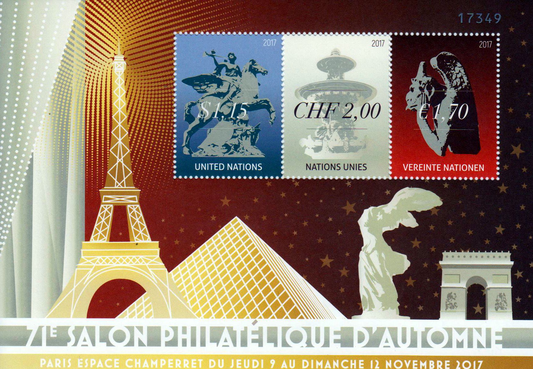 Block. Salon Philatelique, gestempelt