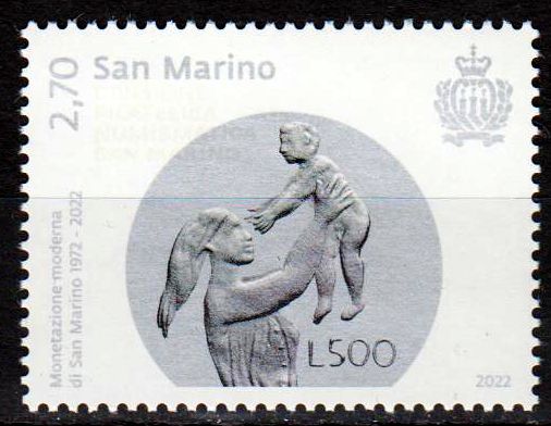Moderne Münzen San Marinos 2022