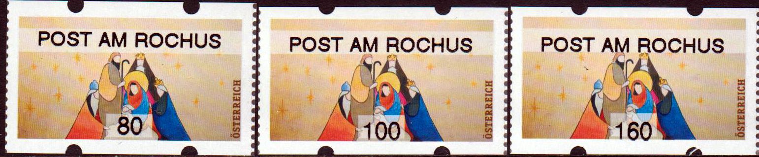 Weihnachten 2018, Krippe, mit  Aufdruck "Post am Rochus"