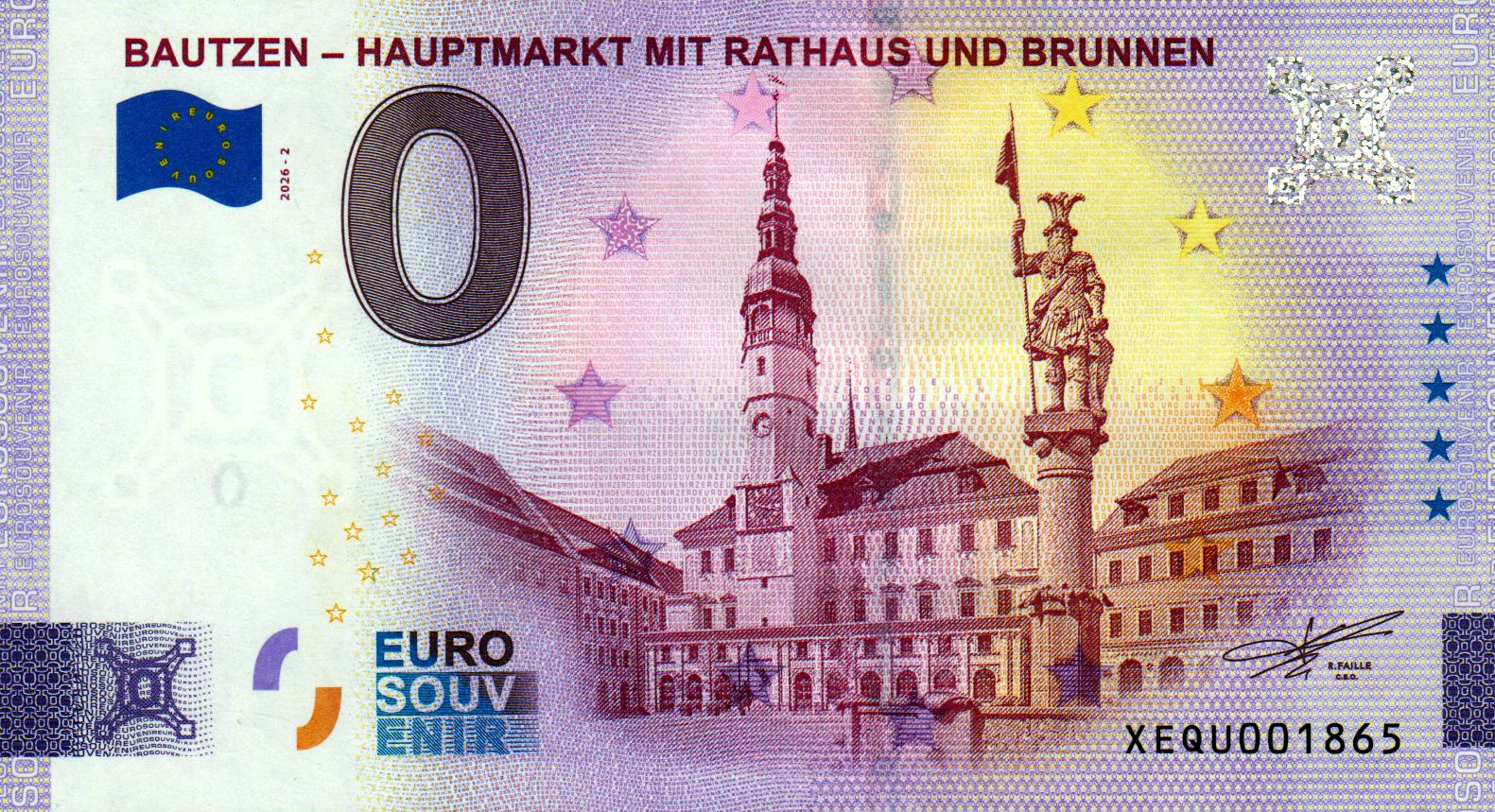 Bautzen - Hauptmarkt mit Rathaus und Brunnen 2026-2 Silber