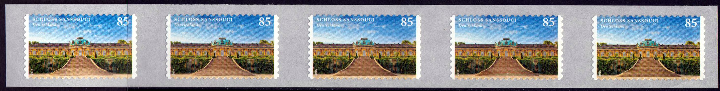Sanssouci, RM sk, 5er-Streifen
