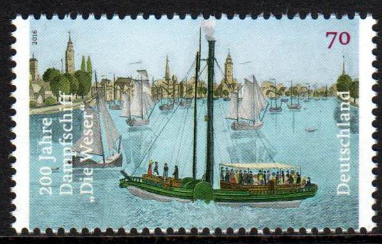 Dampfschiff, Die Weser 2016