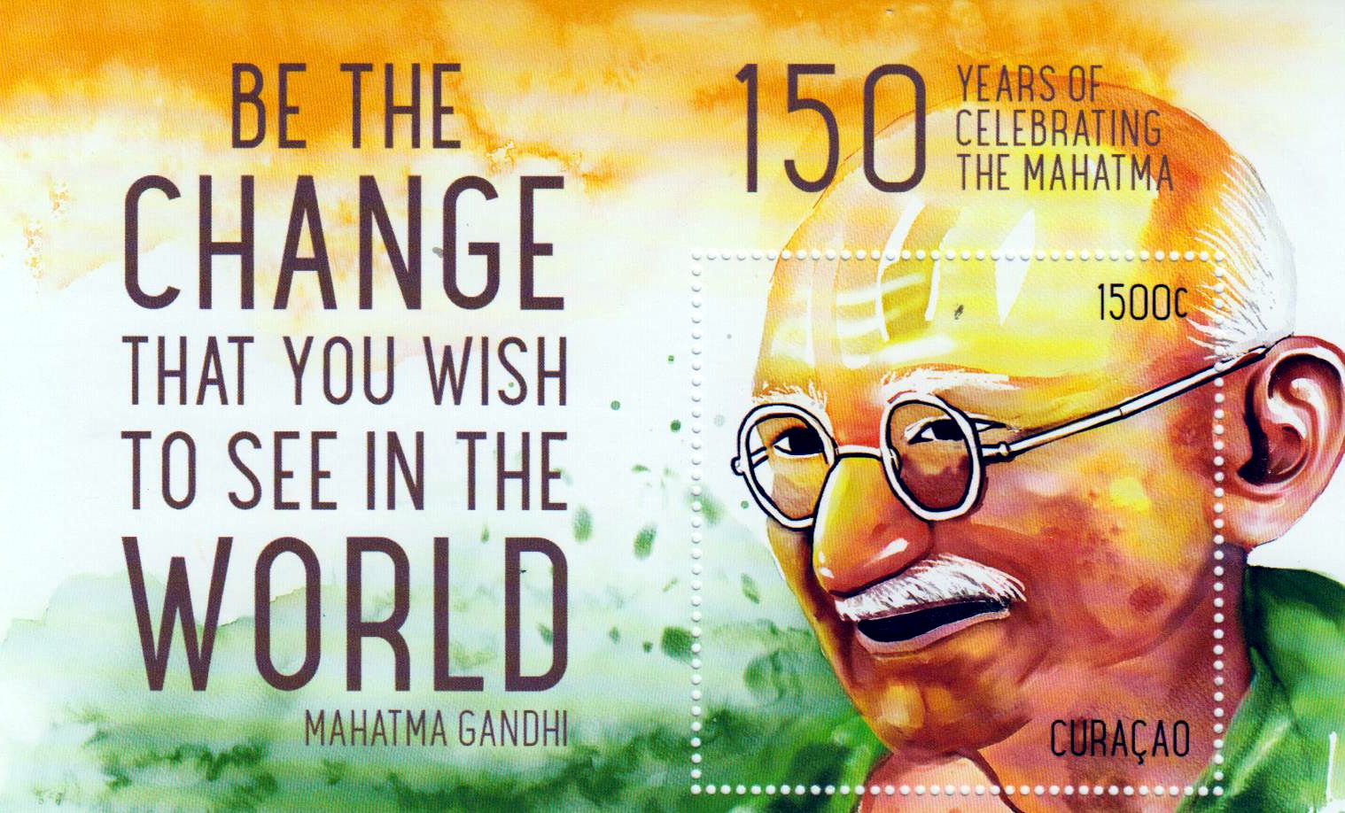 Block: 150. Geburtstag Mahatma Gandhi