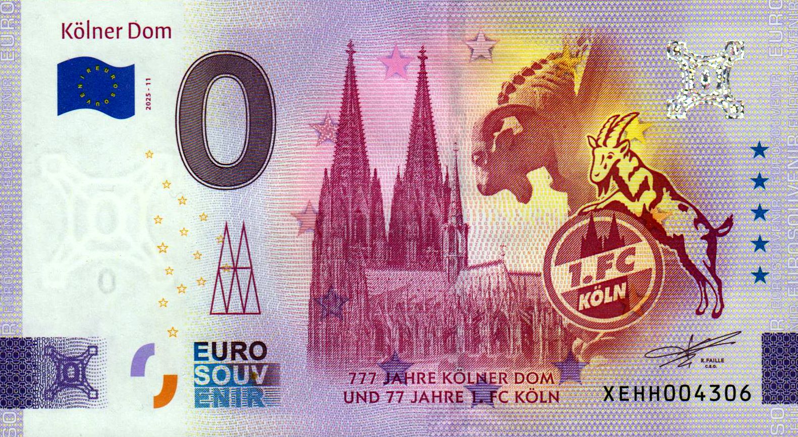 Kölner Dom - 777 Jahre Kölner Dom und 77 Jahre 1. FC Köln - 2025-11