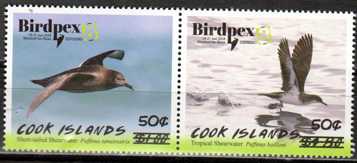 Birdpex 8, Überdruck 50 c, Vögel