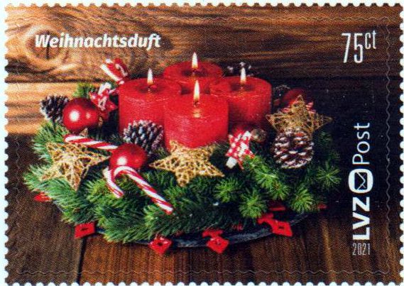 Weihnachten 2021, gestempelt