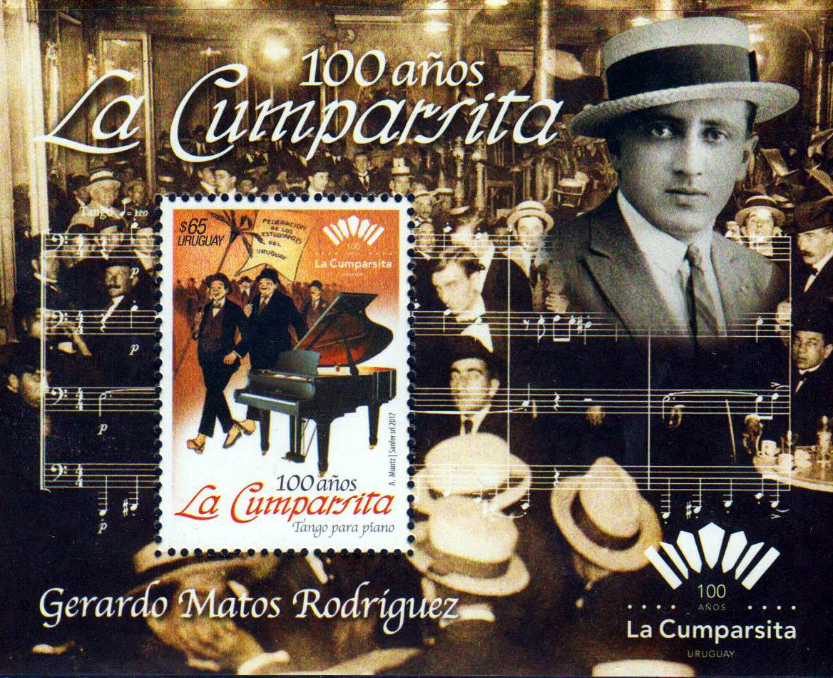 Block: 100 J. "La Cumparsita, Klavier