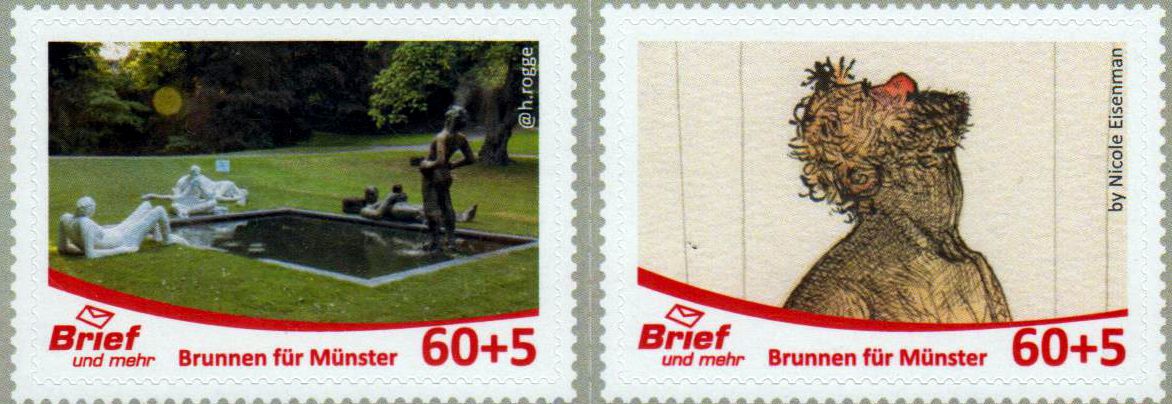 Brunnen für Münster 2018, gestempelt