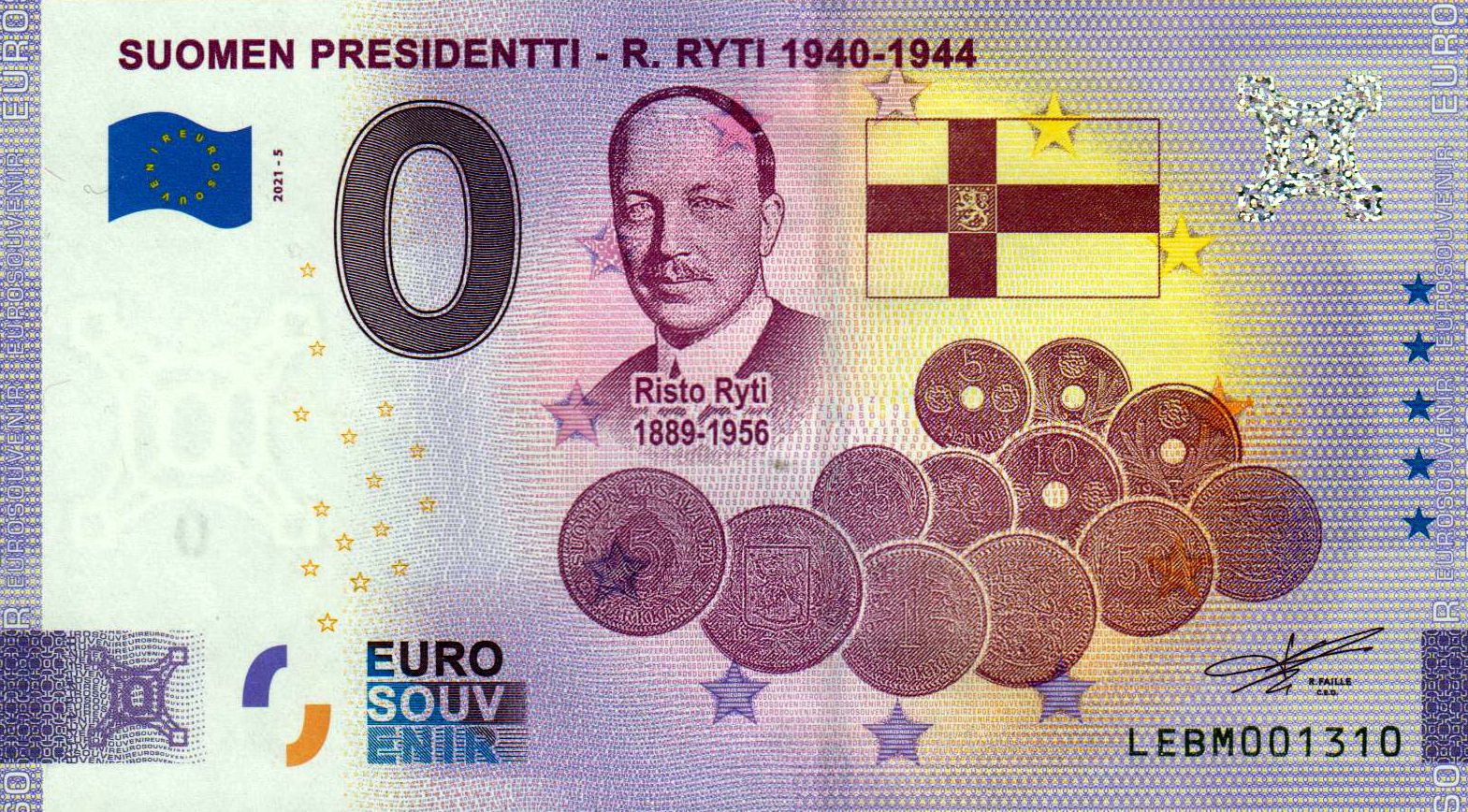 Finnland - Suomen Presidentti - R. Ryti 2021-5