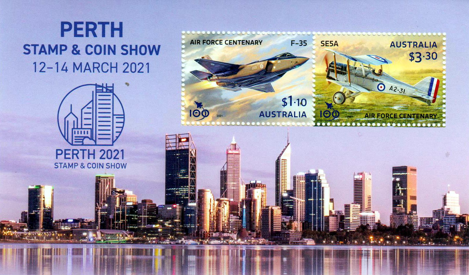 Block: Perth 2021, Flugzeuge