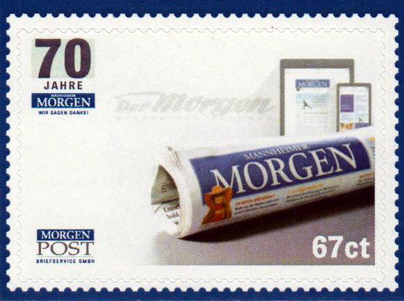 70 Jahre Morgenpost sk 2016 gestempelt