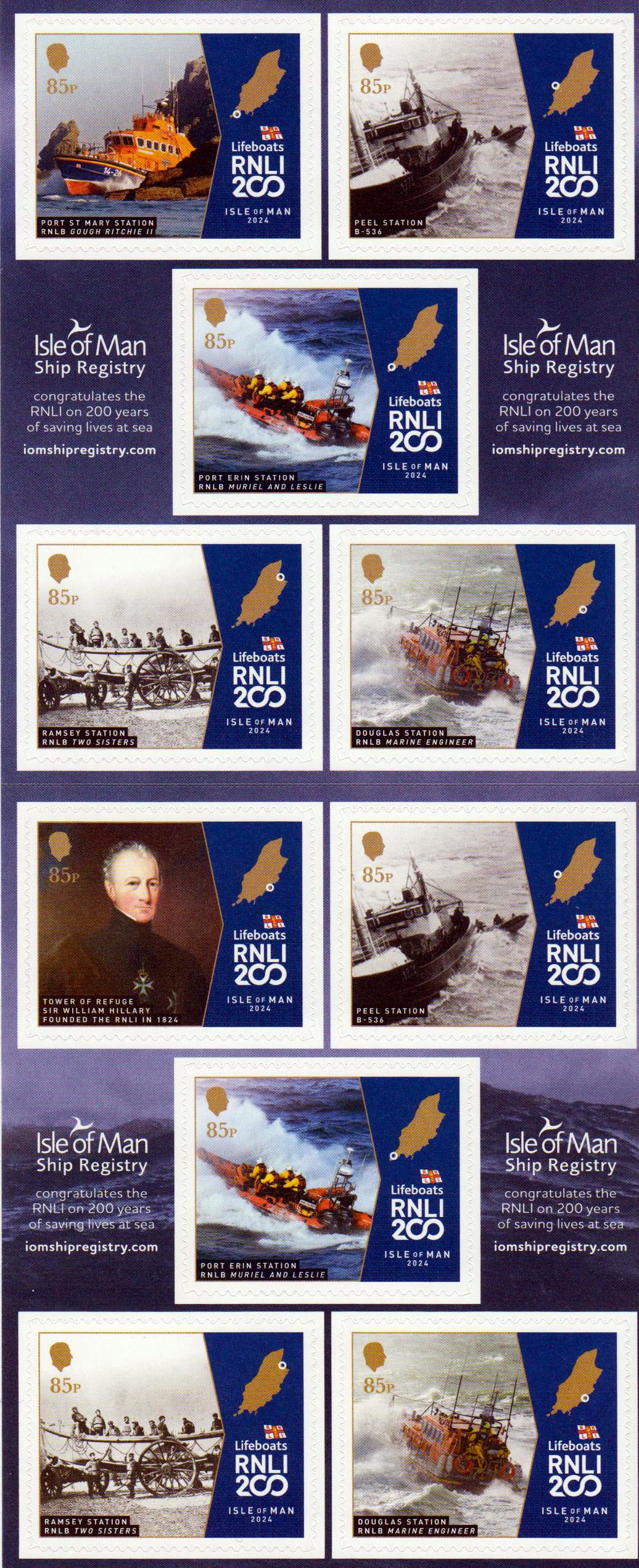 200 Jahre RNLI 2024, Rettungsboote, sk, a,MH