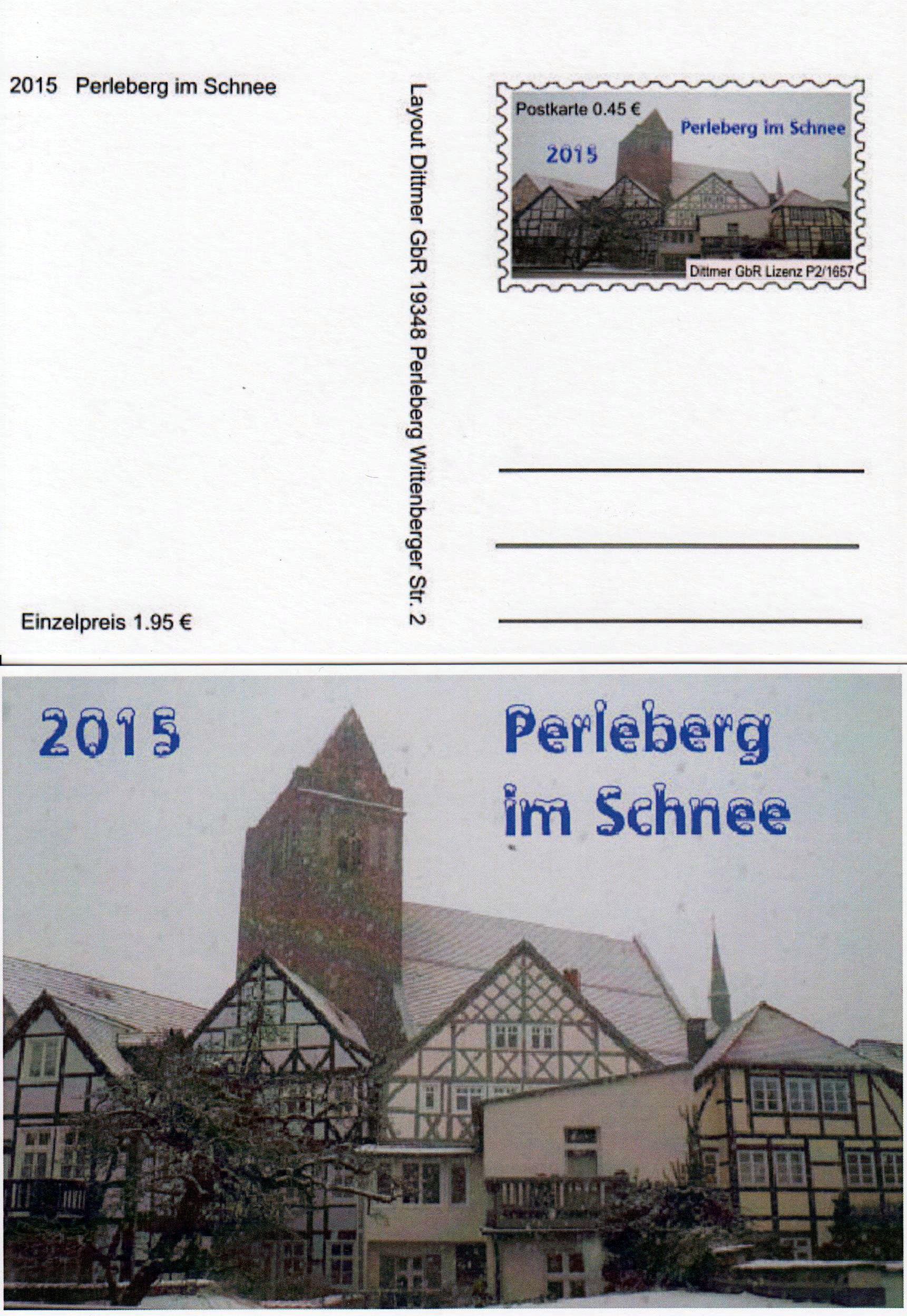 Perleberg im Schnee 2015