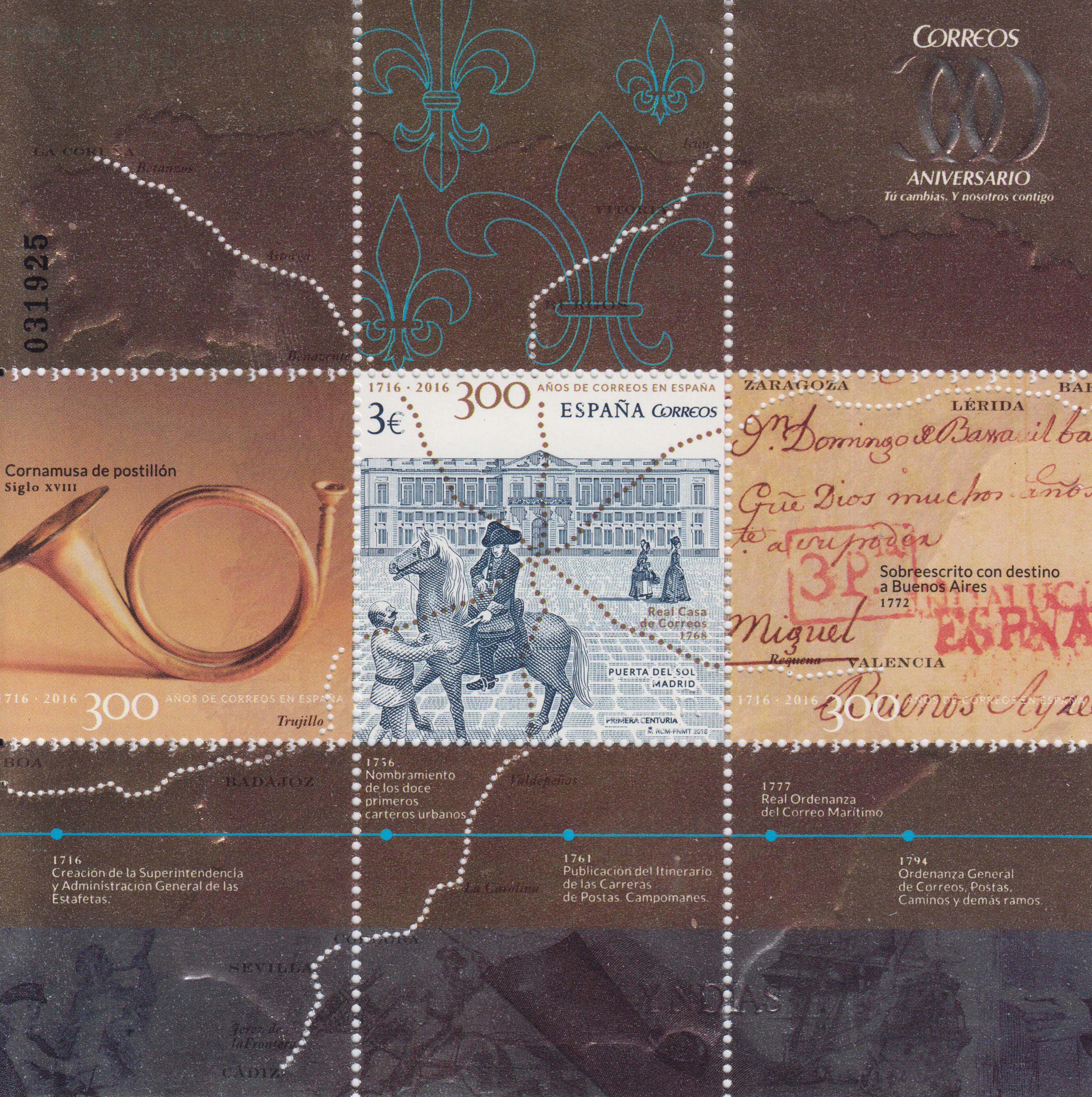Block: 300 Jahre Post, Pferd, Reiter (P14)
