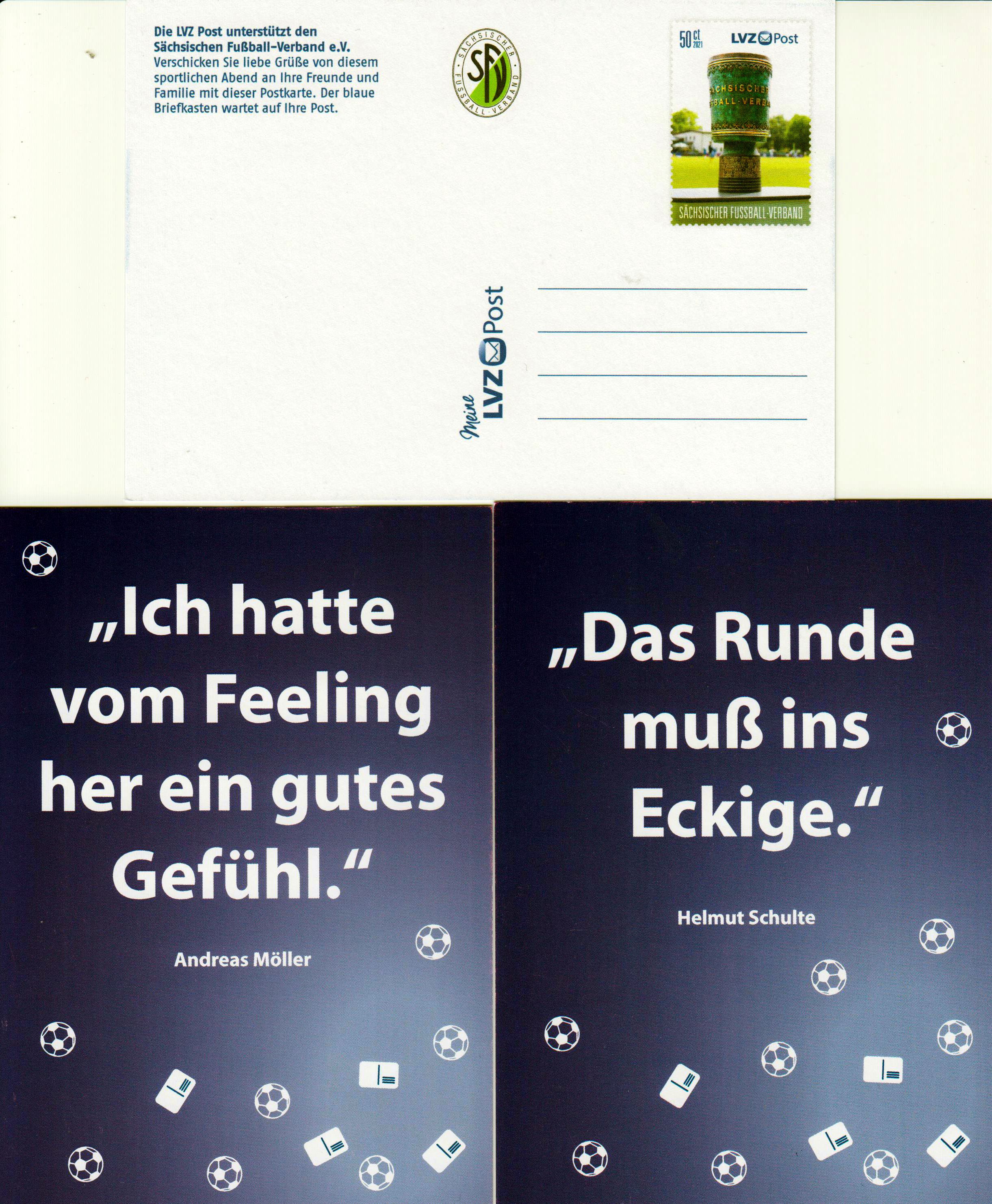 Sächsicher Fußballverband 2021, gestempelt