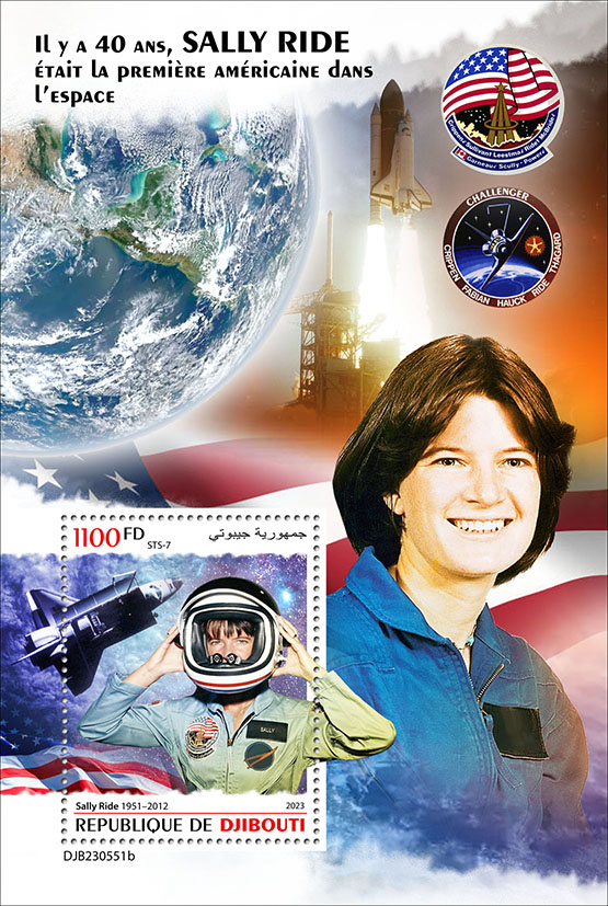 Block: Sally Ride 2023, Erste Frau im All