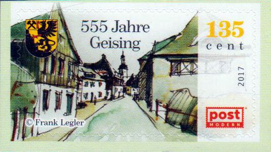 555 Jahre Geising, Ersttag 19.10.2017