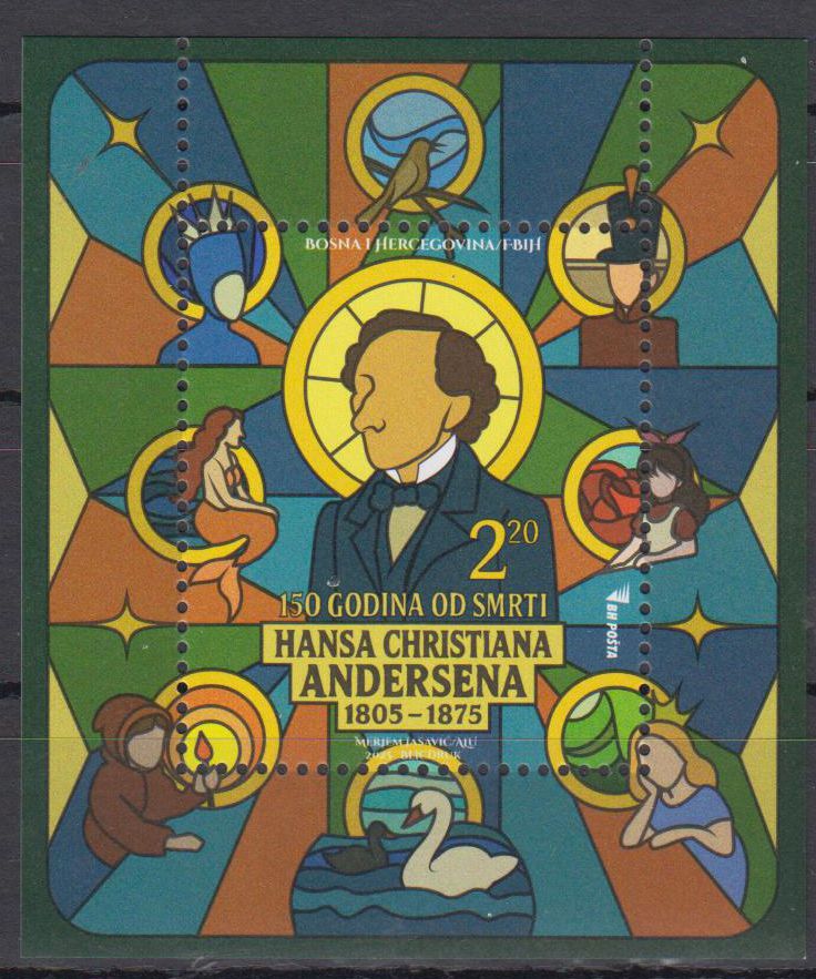 Block: 150. Todestag von Hans Christian Andersen