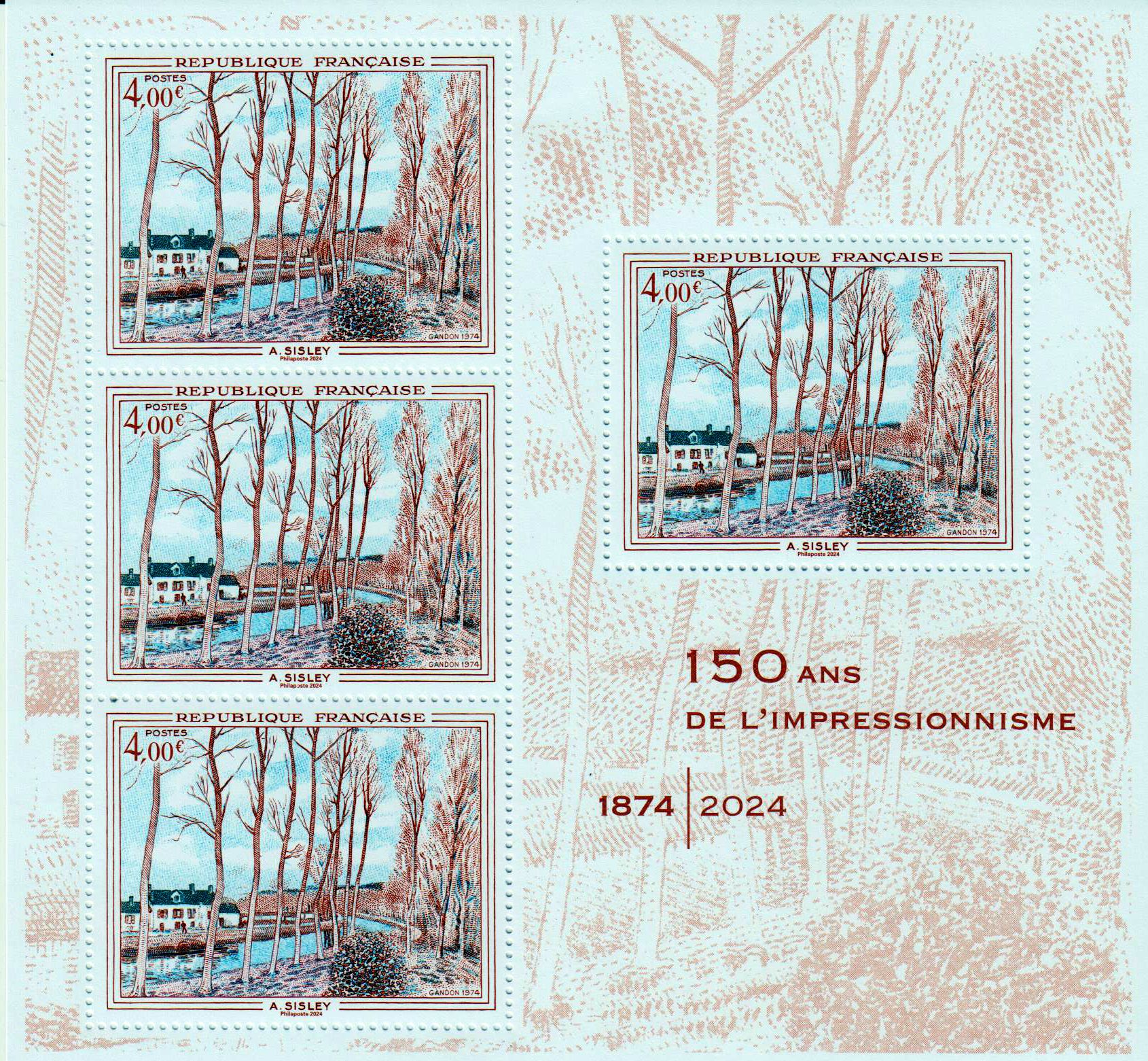 Block: 150 Jahre Impressionismus 2024, Gemälde