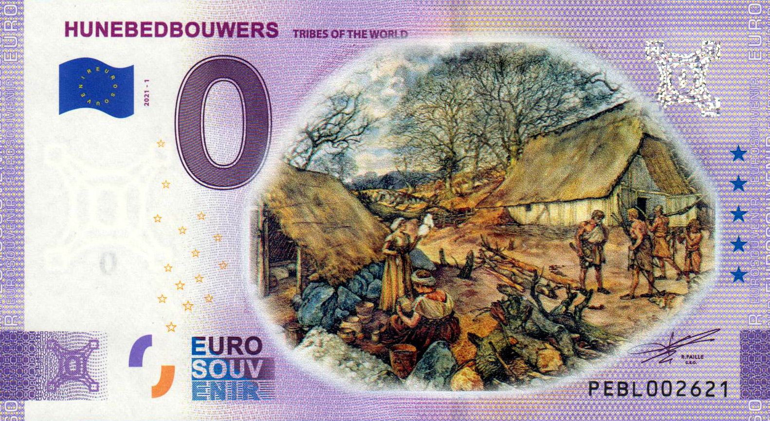Hunebedbouwers - Tribes of the World 2021-1, als Farbdruck, Color