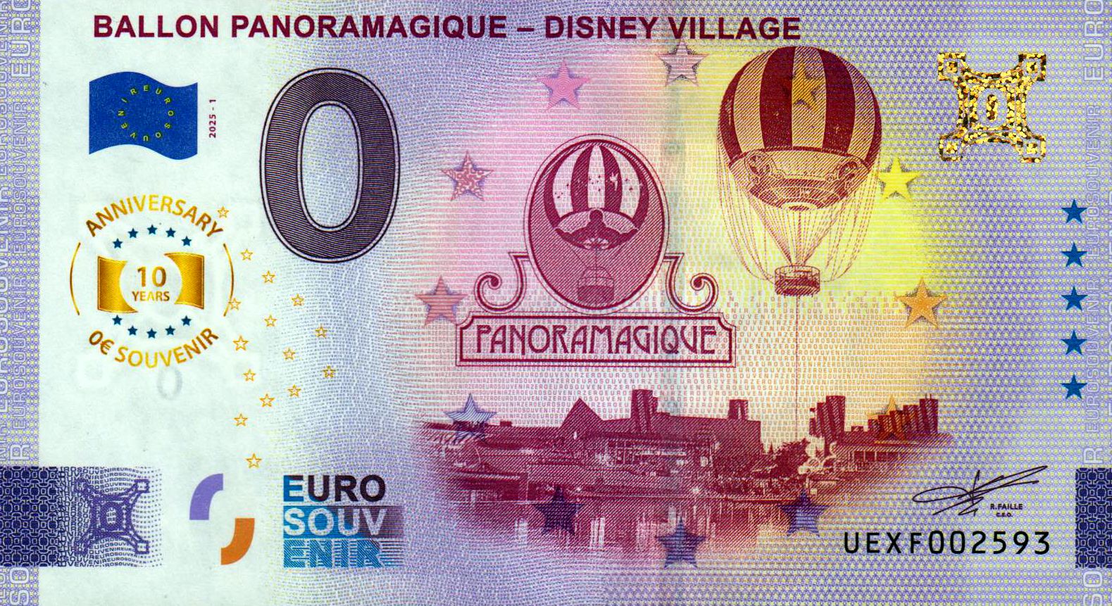 Ballon Panoramagique - Disney Village 2025-1 Anniversary