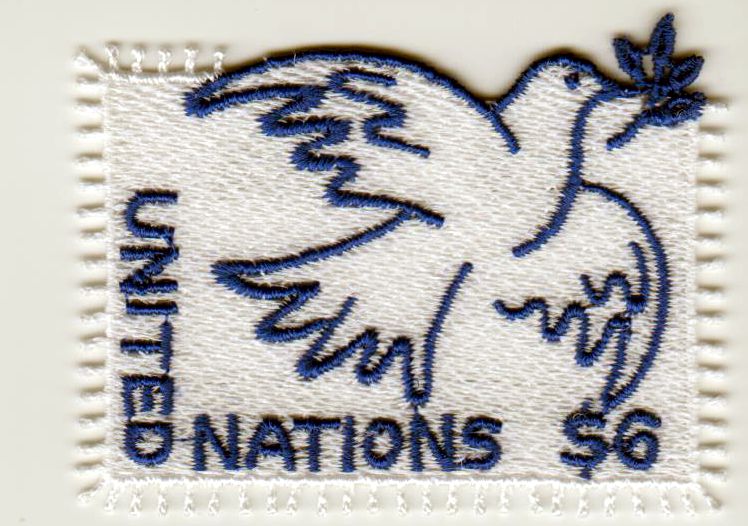 Block: Friedenstaube 2025, GA, Stickereimarke