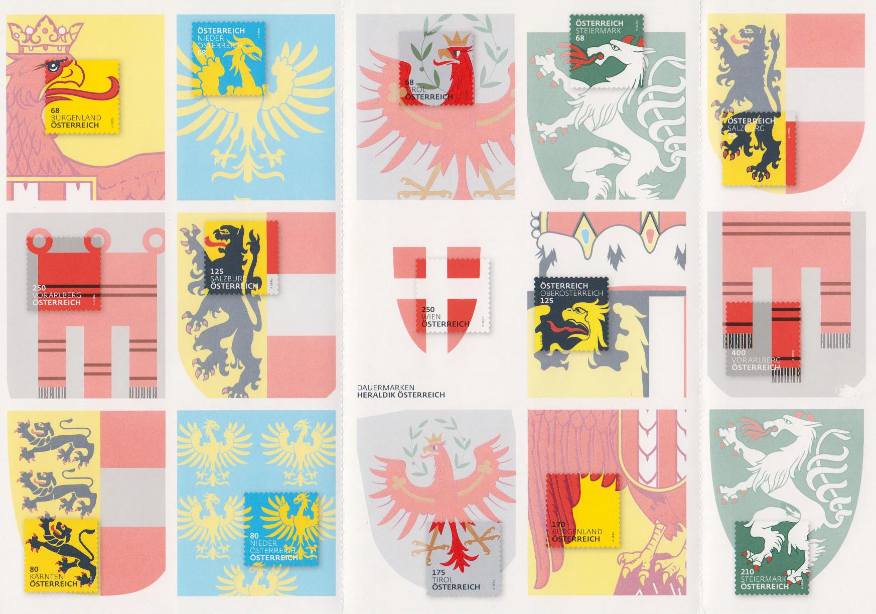 Offiz. Buntdruck: Heraldik I, Wappen 2017