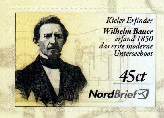 Kieler Erfinder Wilhelm Bauer 2016 sk Digitaldruck