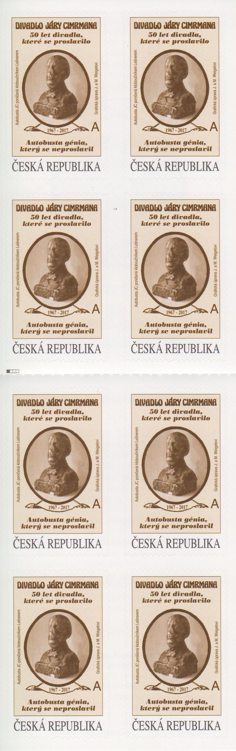 Jary Cimrmana, Büste, sk, Hologramm