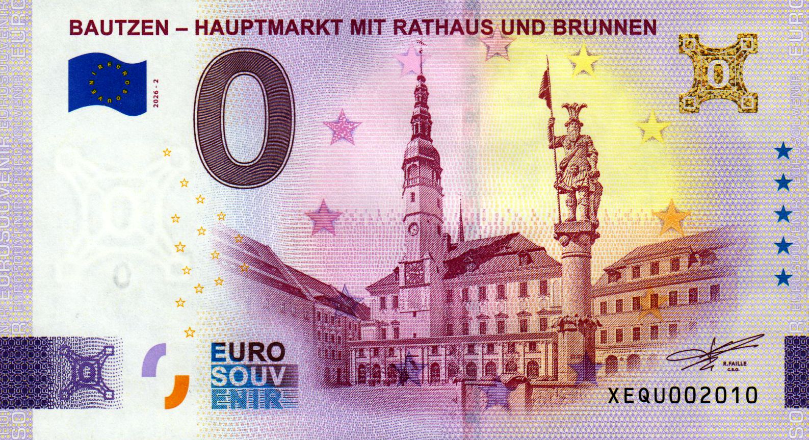 Bautzen - Hauptmarkt mit Rathaus und Brunnen 2026-2 Gold
