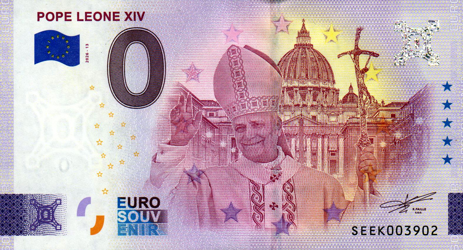 Pope Leone XIV 2026-13 Silber