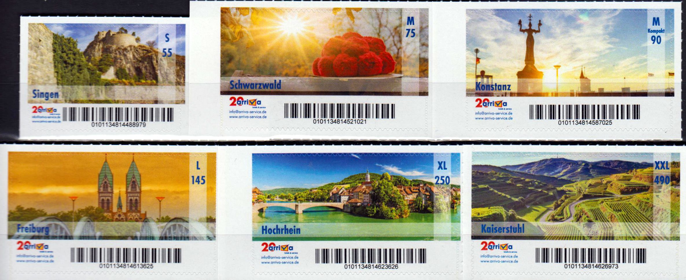 Sehenswürdigkeiten 2020, Präfix 010113, gestempelt