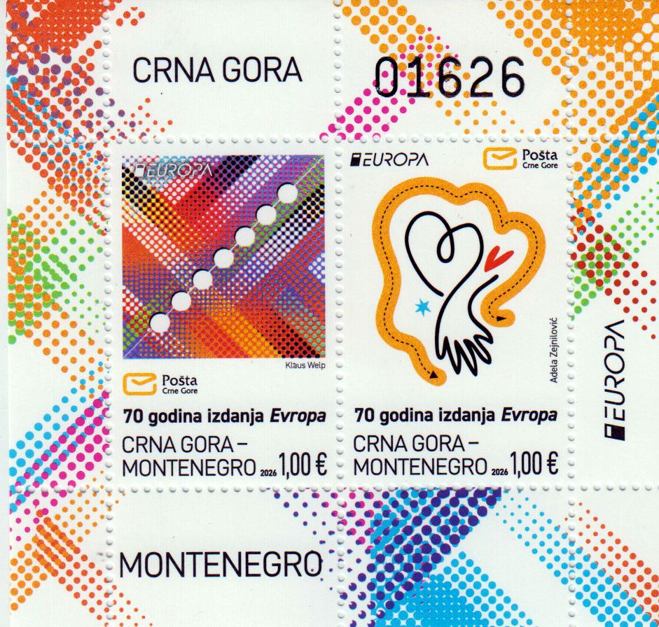 Block: Europa 2026, 70 Jahre Europa Briefmarken