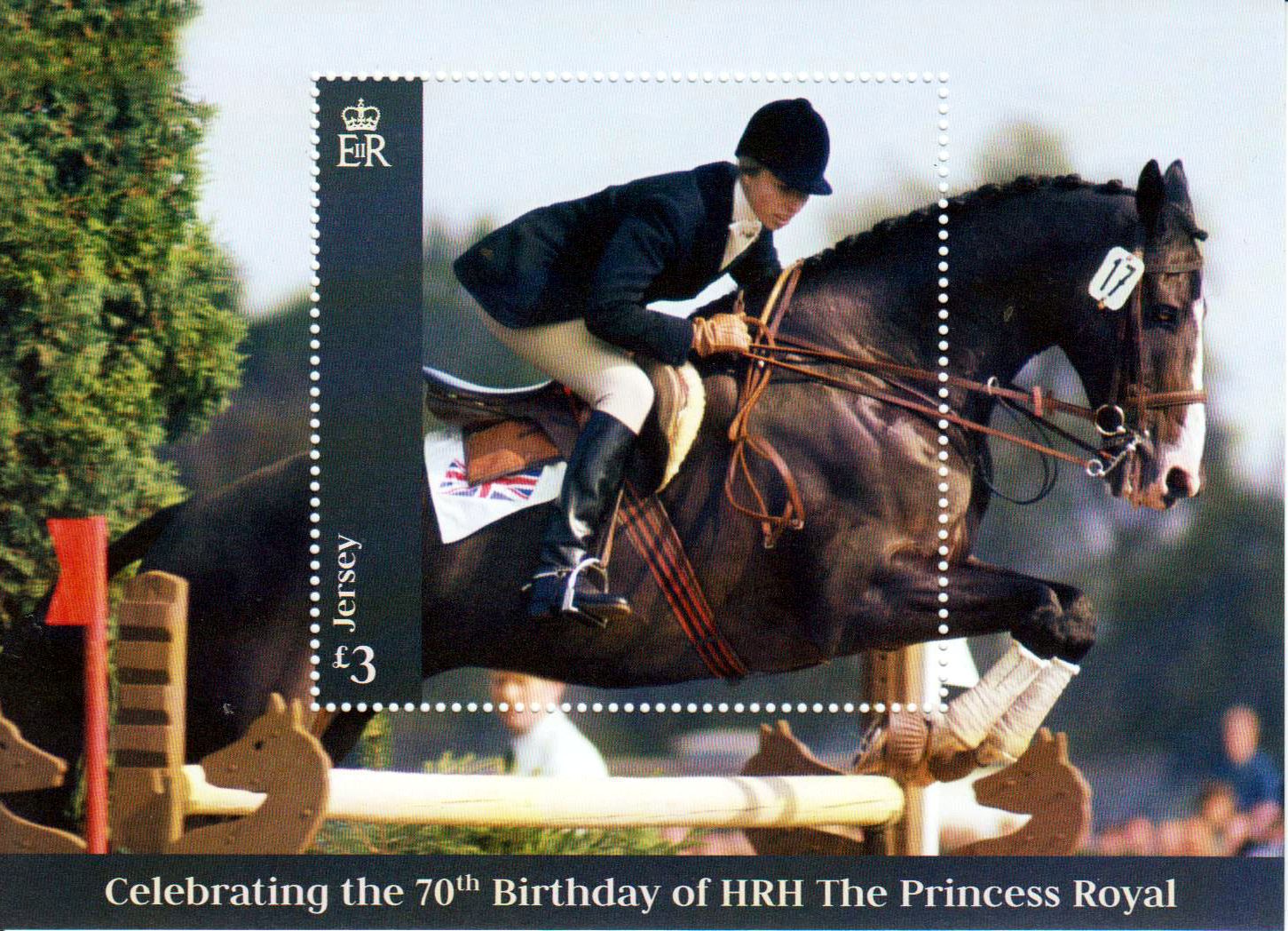 Block: 70. Geburtstag Prinzessin Anne. Pferd