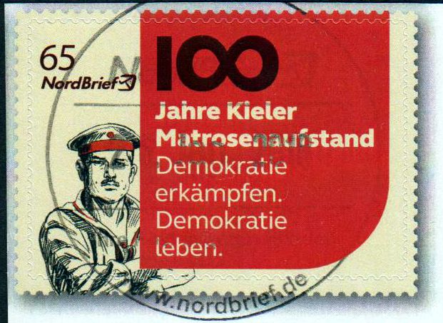 Kieler Matrosenaufstand 2018, gestempelt