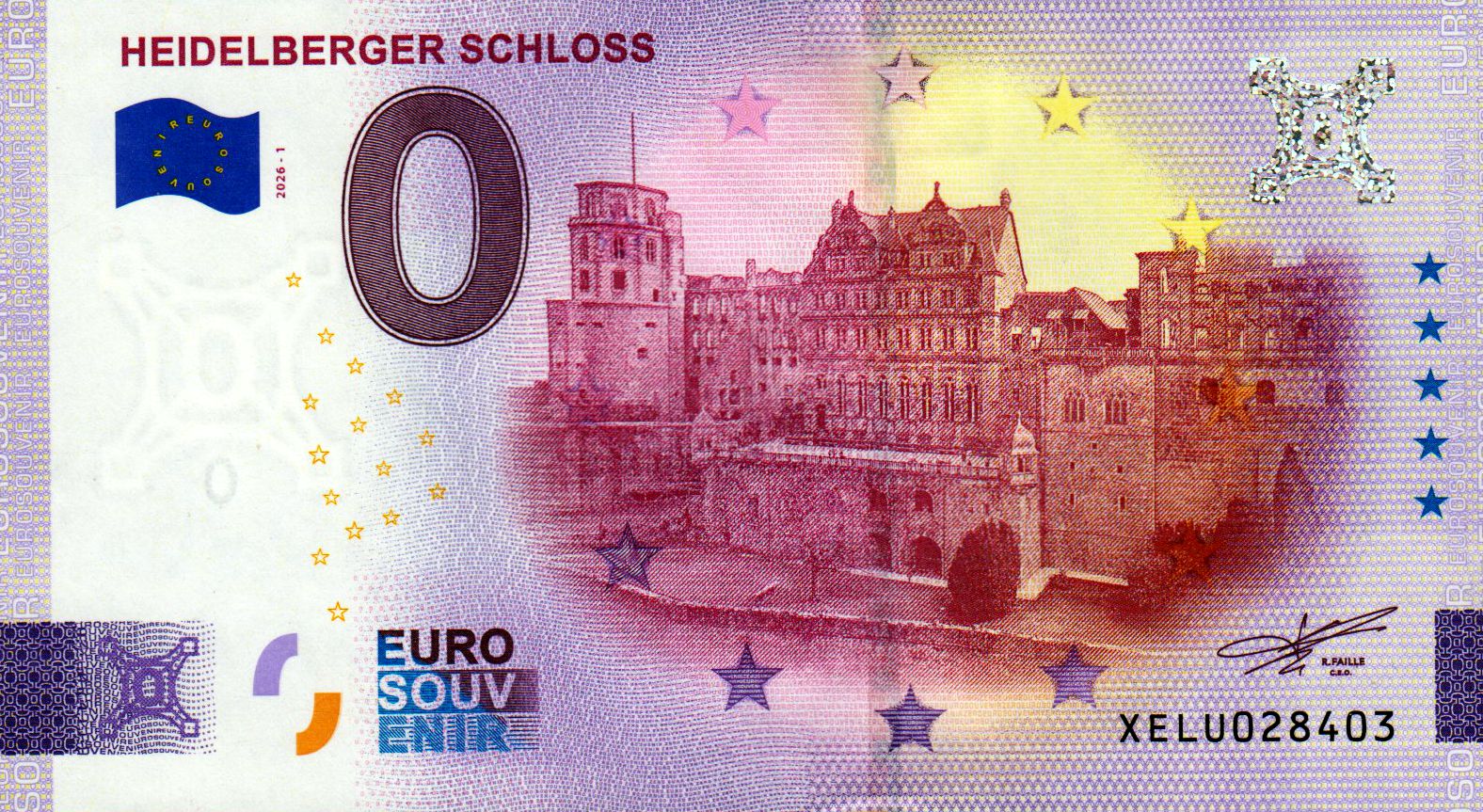 Heidelberger Schloss 2026-1 Silber