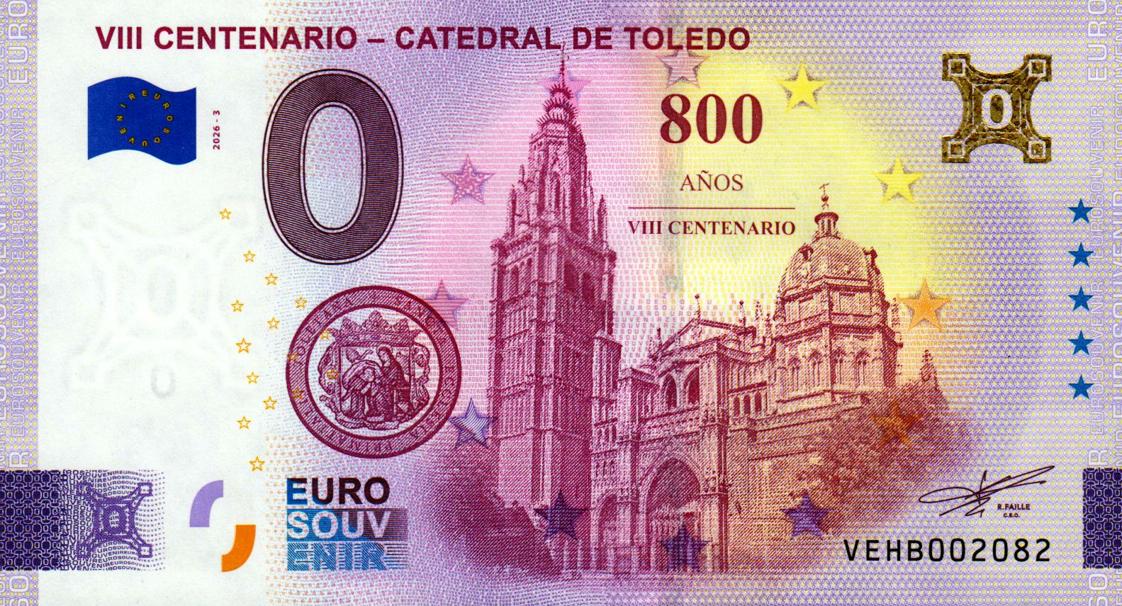 VIII Centenario - Catedral de Toledo 2026-3 Gold