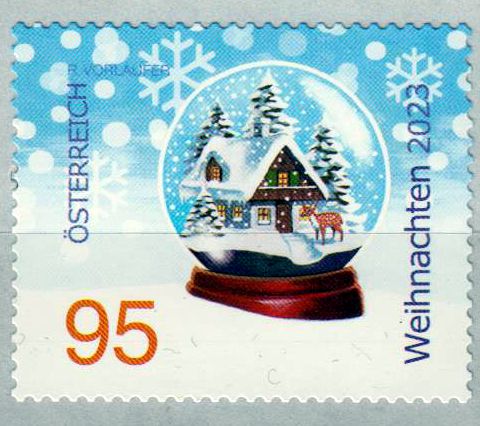 Weihnachten 2023, Schneekugel, sk